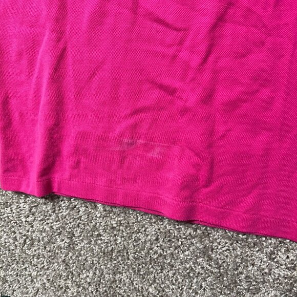 Ralph Lauren Sport Pink Polo Dress M 100% Cotton Short Sleeve Casual Knee Length - Picture 4 of 9